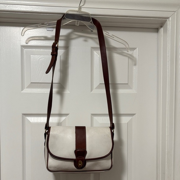 Coach Handbags - Coach White and Brown Shoulder Bag